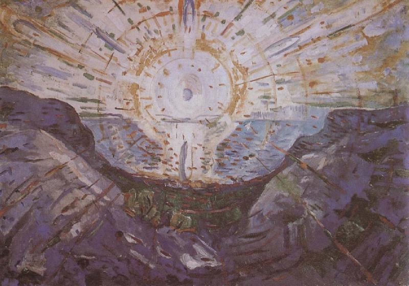 Edvard Munch Sun oil painting image
